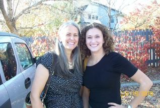 Jenifer and Liz after her mission farewell speech